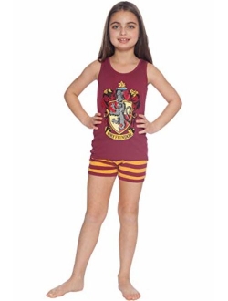 Harry Potter Girls Gryffindor House Crest Tank Top and Short Pajama 2pc Set