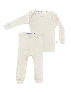 Merino Wool Kids Pajama Set. Thermal Underwear Base Layer PJ Unisex.