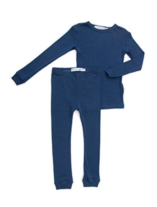 Merino Wool Kids Pajama Set. Thermal Underwear Base Layer PJ Unisex.