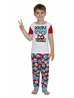 Boys Dr. Seuss Thing 1 & Thing 2" Double Trouble Cotton Pajamas