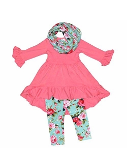 Unique Baby Girls 3 Piece Floral Legging Sets