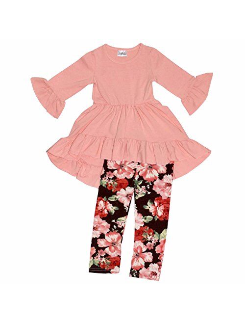 Unique Baby Girls 3 Piece Floral Legging Sets