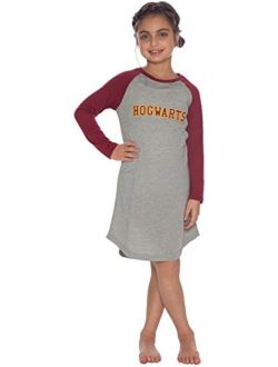 Harry Potter Long Sleeve Hogwarts Raglan Night Gown