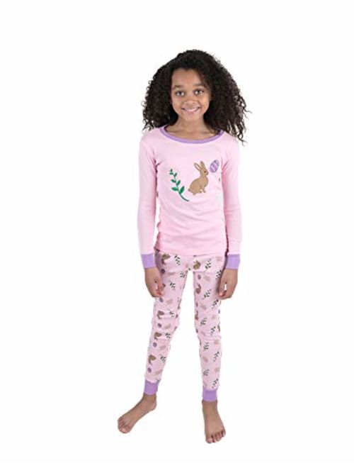 Leveret Kids & Toddler Horse Bird Girls Pajamas 2 Piece Pjs Set 100% Cotton Sleepwear (12 Months-14 Years)