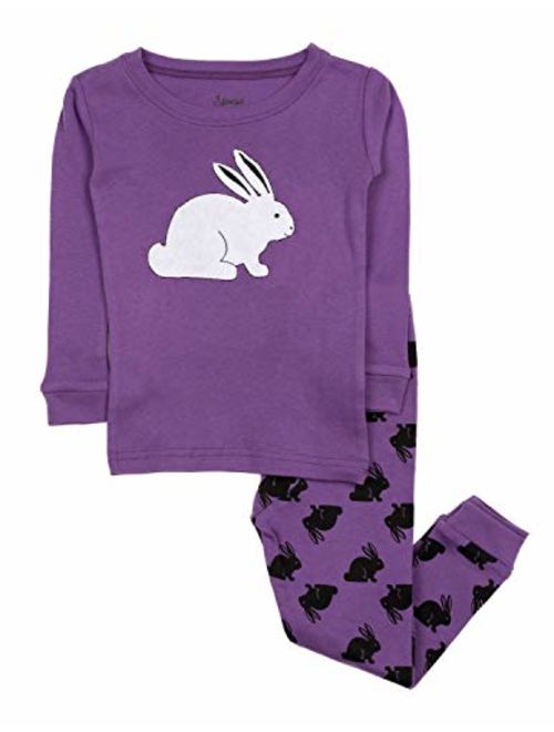 Leveret Kids & Toddler Horse Bird Girls Pajamas 2 Piece Pjs Set 100% Cotton Sleepwear (12 Months-14 Years)