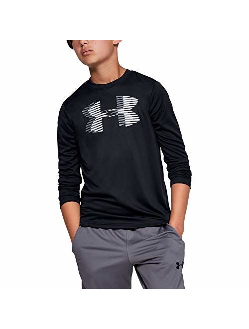 Under Armour boys Tech Big Logo Long Sleeve T-Shirt