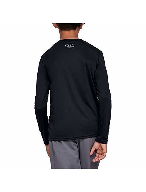 Under Armour boys Tech Big Logo Long Sleeve T-Shirt