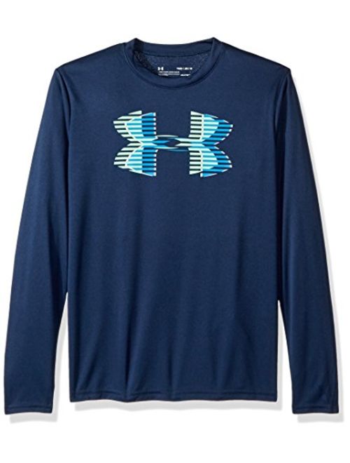 Under Armour boys Tech Big Logo Long Sleeve T-Shirt