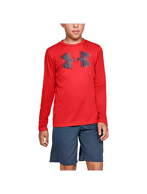 Under Armour boys Tech Big Logo Long Sleeve T-Shirt