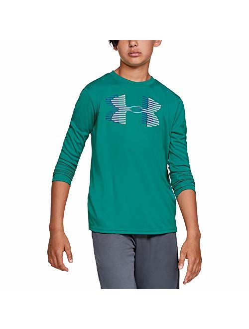 Under Armour boys Tech Big Logo Long Sleeve T-Shirt