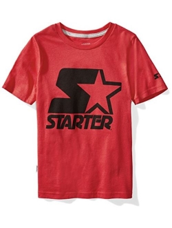 Starter Boys' Short Sleeve Logo T-Shirt, Amazon Exclusive