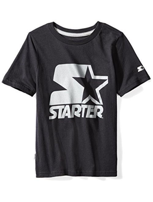 Starter Boys' Short Sleeve Logo T-Shirt, Amazon Exclusive