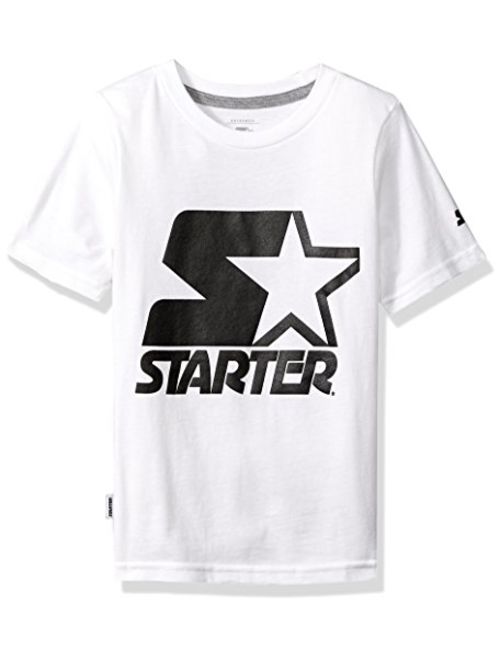 Starter Boys' Short Sleeve Logo T-Shirt, Amazon Exclusive