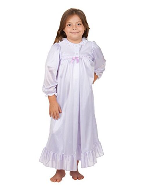 Laura Dare Big Girls Long Sleeve Traditional Peignoir Set, (8-14)