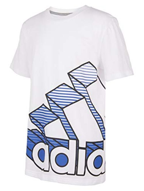 adidas Boys' Short Sleeve Cotton Jersey Graphic T-Shirt