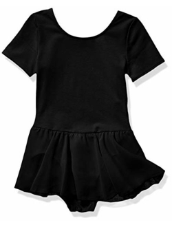 Girl's Short-Sleeve Leotard Dance Dress