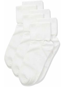 Girls' 3-Pack Turncuff Socks