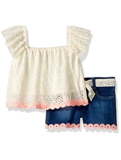 Girls' Fashion Top and Short Set