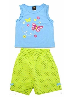 Just Love 2 Piece Summer Short Sets for Girls with Applique