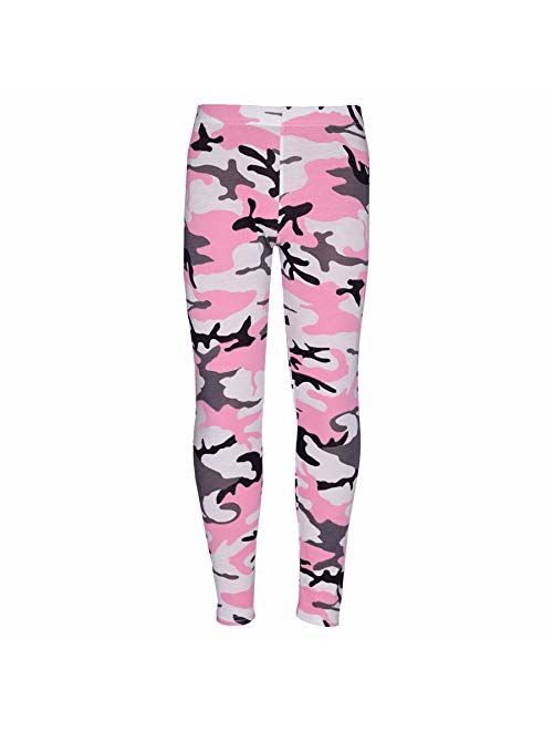 Girls Top Kids Designer's OMG Camouflage Print Shirt Tops & Legging Set 7-13 Yr