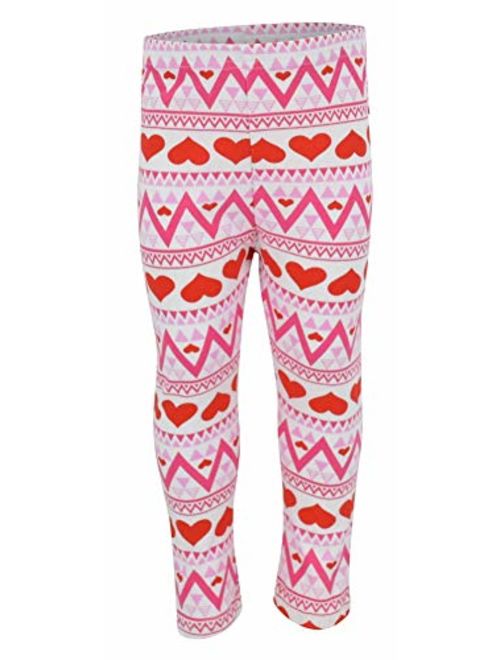 Unique Baby Girls 3 Piece Matching Valentine's Day Heart Print Legging Set