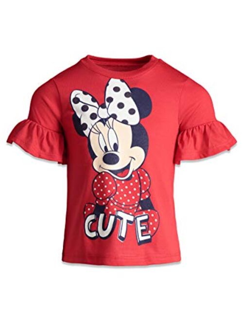 Disney Minnie Mouse Little Girls' Fashion T-Shirt & Tulle Skirt Set