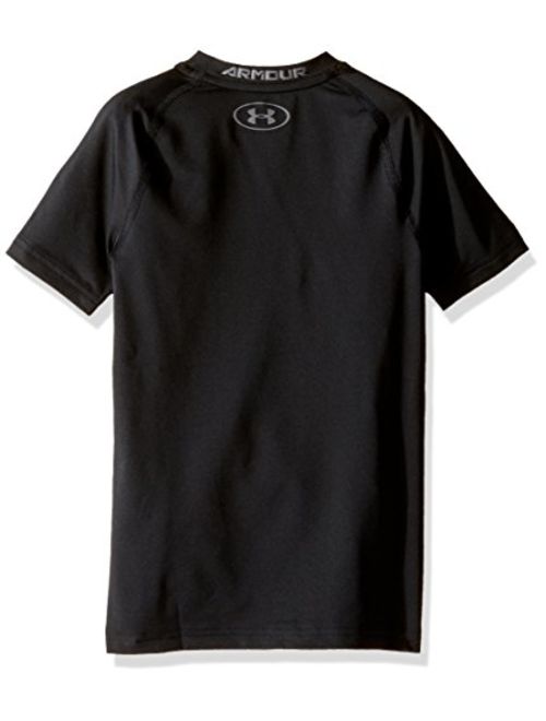 Under Armour Boys HeatGear Short Sleeve Fitted Shirt