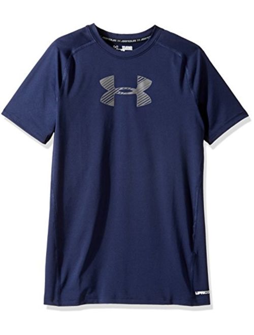 Under Armour Boys HeatGear Short Sleeve Fitted Shirt