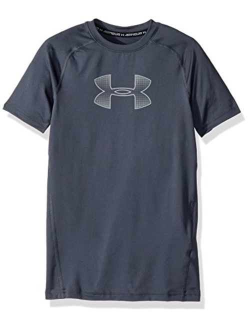 Under Armour Boys HeatGear Short Sleeve Fitted Shirt