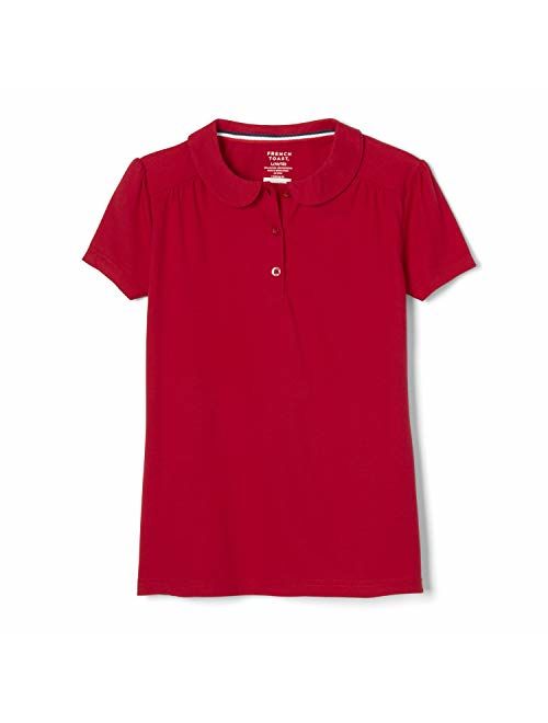 French Toast Girls' Short Sleeve Peter Pan Collar Polo