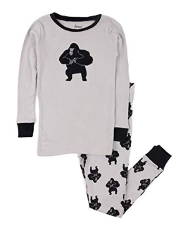 Kids Pajamas Boys & Girls Solid Colors 2 Piece Pajama Set 100% Cotton (Size 2-14 Years)
