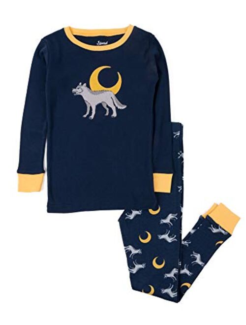 Leveret Kids Pajamas Boys & Girls Solid Colors 2 Piece Pajama Set 100% Cotton (Size 2-14 Years)