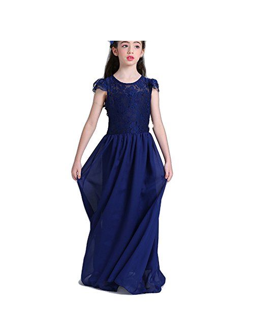 3-12 Years Formal Girls Dresses Flower Pageant Dresses for Girls Summer Sundress