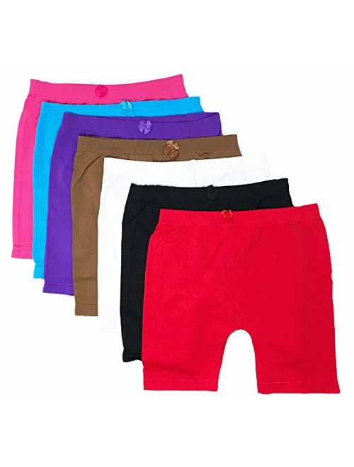 I&S Little Girls Bike Shorts Dance Underwear Sports 6, 12 Packs for Sports Play Or Under Skirts