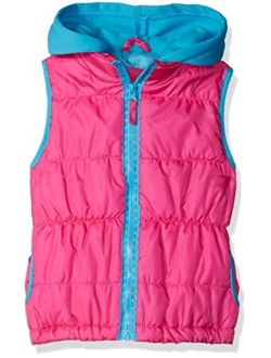 Pink Platinum Girls' Lace Zipper Tape Vest