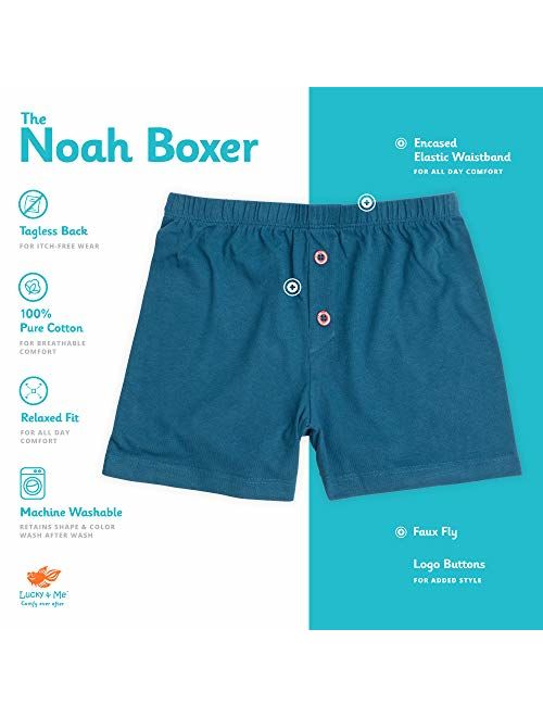 Lucky & Me, Nolan Boy Boxer Brief Underwear, 100% Organic Cotton