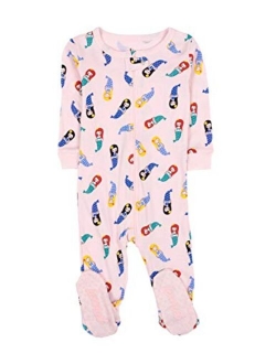 Baby Girls Footed Pajamas Sleeper 100% Cotton Kids & Toddler Pjs (3 Months-5 Toddler)