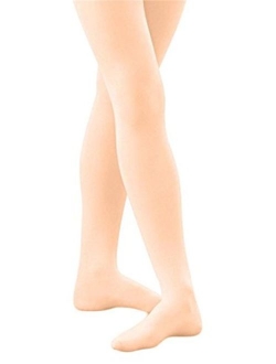 Monvecle Girls' Opaque Microfiber Dance Stockings Soft School Uniform Footed Tights (Toddler/Little Kid/Big Kid)