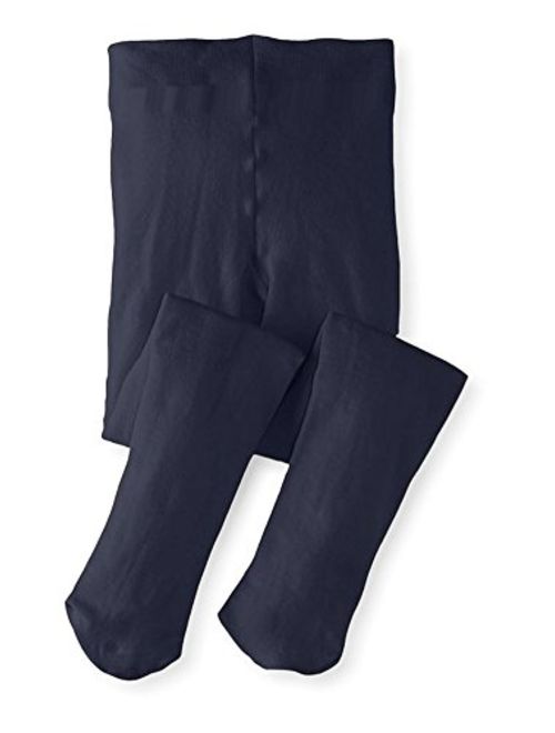 Monvecle Girls' Opaque Microfiber Dance Stockings Soft School Uniform Footed Tights (Toddler/Little Kid/Big Kid)