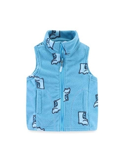 Mud Kingdom Boys Vest Fleece Solid Color