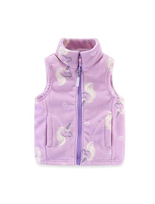 Mud Kingdom Boys Vest Fleece Solid Color