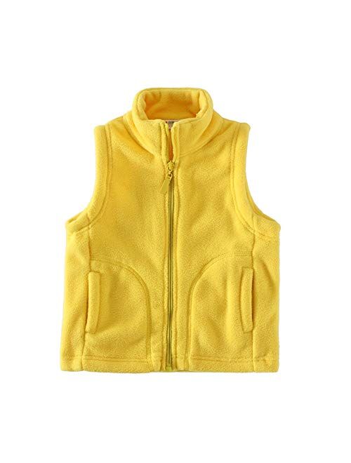 Mud Kingdom Boys Vest Fleece Solid Color