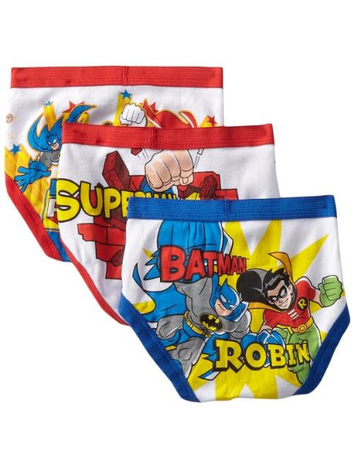 Handcraft Little Boys' DC Super Friends Brief (Pack of 7), Assorted, 4T