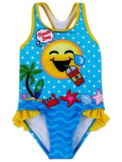 Dreamwave Toddler Girl Authentic Character One Piece Swimsuit UPF 50