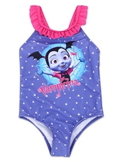 Dreamwave Toddler Girl Authentic Character One Piece Swimsuit UPF 50