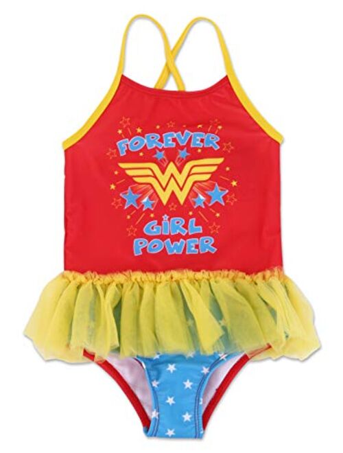 Dreamwave Toddler Girl Authentic Character One Piece Swimsuit UPF 50