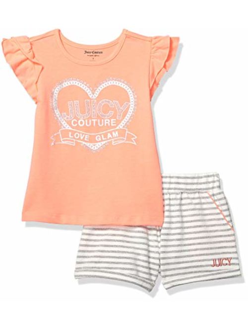 Juicy Couture Girls' 2 Pieces Shorts Set