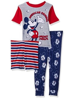 Boys' Mickey Mouse 3-Piece Pajama Set