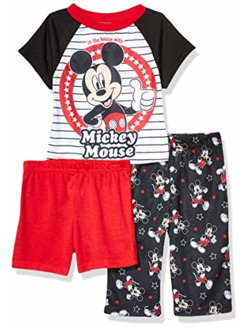 Disney Boys' Mickey Mouse 3-Piece Pajama Set