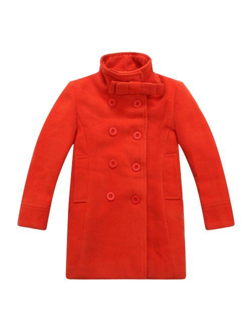 Richie House Girls' Double-Breasted Jacket with Little Stand Collar Size 2-12 Rh0644